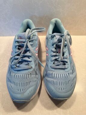 Asics light blue women's running shoe size 6.5 or 37.5